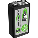 Ansmann 200mAh maxE E-Block Nichel-Metallo Idruro (NiMH), Batteria E-Block, Nichel-Metallo Idruro (NiMH), 8,4 V, 200 mAh, 17,5 x 28,5 x 48,5 mm
