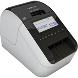 Brother QL-820NWBC stampante per etichette (CD) Termica diretta A colori 300 x 300 DPI 176 mm/s Con cavo e senza cavo Collegamento ethernet LAN DK Wi-Fi Bluetooth Nero/Bianco, DK, Termica diretta, 300 x 300 DPI, 176 mm/s, A colori, Con cavo e senza cavo