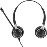 EPOS | Sennheiser | SENNHEISER IMPACT SC 660 Auricolare Cablato A Padiglione Musica e Chiamate Nero, Argento, Headset Nero, Cablato, Musica e Chiamate, 50 - 18000 Hz, 95 g, Auricolare, Nero, Argento