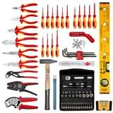 KNIPEX Valigetta per attrezzi "BIG Basic Move" ElektroPlus, 68 pezzi, Set di strumenti Nero