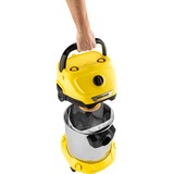 Kärcher WD 3 S V-17/4/20 17 L Aspiratore a cilindro Secco e bagnato 1000 W Sacchetto per la polvere, Aspira bagnato / asciutto giallo/in acciaio inox, 1000 W, Aspiratore a cilindro, Secco e bagnato, Sacchetto per la polvere, 17 L, Filtro