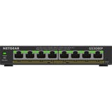 Netgear 8-Port Gigabit Ethernet PoE+ Plus Switch (GS308EP) Gestito L2/L3 Gigabit Ethernet (10/100/1000) Supporto Power over Ethernet (PoE) Nero, Interruttore Nero, Gestito, L2/L3, Gigabit Ethernet (10/100/1000), Full duplex, Supporto Power over Ethernet (PoE)