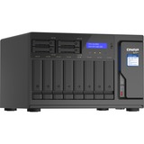 QNAP TVS-h1288X NAS Tower Intel® Xeon® W-1250 16 GB DDR4 0 TB QuTS hero Nero NAS, Tower, Intel® Xeon®, W-1250, 16 GB, DDR4