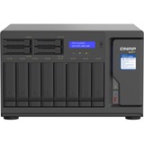 QNAP TVS-h1288X NAS Tower Intel® Xeon® W-1250 16 GB DDR4 0 TB QuTS hero Nero NAS, Tower, Intel® Xeon®, W-1250, 16 GB, DDR4