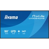 iiyama LH5064UHS-B1AG visualizzatore di messaggi Pannello piatto per segnaletica digitale 127 cm (50") Wi-Fi 500 cd/m² 4K Ultra HD Nero Processore integrato Android 24/7, Public Display Nero (opaco), Pannello piatto per segnaletica digitale, 127 cm (50"), 3840 x 2160 Pixel, Wi-Fi, 24/7