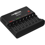 Ansmann Powerline 8, Caricabatterie Nero, Nichel-Cadmio (NiCd), Nichel-Metallo Idruro (NiMH), Sovraccarico, Stilo AA, Mini Stilo AAA