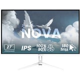 Arozzi Nova 27T2K180, Monitor di gioco bianco