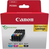 Canon 6509B015 cartuccia d'inchiostro 1 pz Originale Nero, Ciano, Magenta, Giallo Nero, Ciano, Magenta, Giallo, 1 pz, Confezione multipla