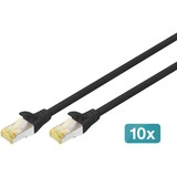 Digitus Set di rete 254 mm (10") - 6U, 312 x 300 mm (L x P), IT armadio Nero