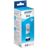 Epson 103 EcoTank Cyan ink bottle (WE), Inchiostro Originale, Ciano, Epson, L5190, L3156, L3151, L3150, EcoTank L3110, 65 ml, Indonesia