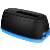 ICY BOX IB-1124L-C3 USB 3.2 Gen 1 (3.1 Gen 1) Type-B Nero, Docking station Nero, HDD, SSD, SATA, Seriale ATA II, Serial ATA III, 2.5,3.5", USB 3.2 Gen 1 (3.1 Gen 1) Type-B, Nero, Plastica
