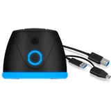 ICY BOX IB-1124L-C3 USB 3.2 Gen 1 (3.1 Gen 1) Type-B Nero, Docking station Nero, HDD, SSD, SATA, Seriale ATA II, Serial ATA III, 2.5,3.5", USB 3.2 Gen 1 (3.1 Gen 1) Type-B, Nero, Plastica