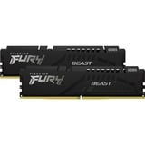 Kingston FURY FURY Beast 16 GB 5600 MT/s DDR5 CL40 DIMM (Kit da 2) Black, Memoria Nero, 16 GB, 2 x 8 GB, DDR5, 288-pin DIMM
