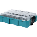 Makita Organizer profondo M, Cassetta portautensili blu/trasparente