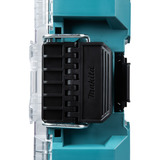 Makita Organizer profondo M, Cassetta portautensili blu/trasparente