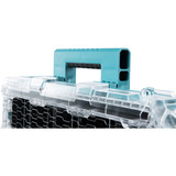 Makita Organizer profondo M, Cassetta portautensili blu/trasparente