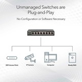 Netgear MS305 Non gestito 2.5G Ethernet (100/1000/2500) Nero, Interruttore Non gestito, 2.5G Ethernet (100/1000/2500), Full duplex, Montabile a parete