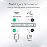 Netgear MS305 Non gestito 2.5G Ethernet (100/1000/2500) Nero, Interruttore Non gestito, 2.5G Ethernet (100/1000/2500), Full duplex, Montabile a parete