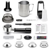 Sage the Barista Touch Siebträgermaschine SES880BST4EEU1, Macchina per espresso acciaio inossidabile (scuro)/argento lucido