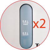 Tefal BI8125 bollitore elettrico 0,8 L 2200 W Nero, Acciaio inox argento, 0,8 L, 2200 W, Nero, Acciaio inox, Indicatore del livello dell'acqua, Senza filo