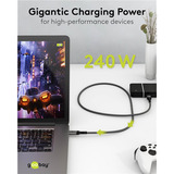 goobay Cavo USB4 Gen 3x2, connettore USB-C > connettore USB-C, 40Gbit/s Nero/grigio