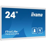 iiyama TW2424AS-W1 visualizzatore di messaggi Pannello piatto per segnaletica digitale 60,5 cm (23.8") Wi-Fi 250 cd/m² 4K Ultra HD Nero Touch screen Processore integrato Android 24/7, Public Display bianco, Pannello piatto per segnaletica digitale, 60,5 cm (23.8"), 1920 x 1080 Pixel, Wi-Fi, 24/7