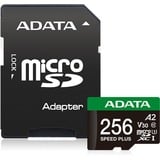 ADATA Speed Plus 256 GB MicroSDXC Classe 10, Scheda di memoria 256 GB, MicroSDXC, Classe 10, 180 MB/s, 160 MB/s, Class 3 (U3)