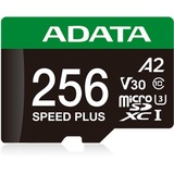 ADATA Speed Plus 256 GB MicroSDXC Classe 10, Scheda di memoria 256 GB, MicroSDXC, Classe 10, 180 MB/s, 160 MB/s, Class 3 (U3)