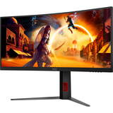 AOC G4 CU34G4 Monitor PC 86,4 cm (34") 3440 x 1440 Pixel Wide Quad HD LED Nero, Rosso, Monitor di gioco Nero (opaco), 86,4 cm (34"), 3440 x 1440 Pixel, Wide Quad HD, LED, 1 ms, Nero, Rosso