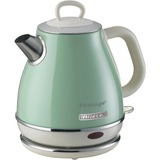 Ariete 2868 Bollitore Elettrico Vintage 1 Litro - Infusi, Tè e Tisane - Autospegnimento - Acciaio Inox - 1 Litro - 1600 Watt - Verde verde chiaro, Tè e Tisane - Autospegnimento - Acciaio Inox - 1 Litro - 1600 Watt - Verde, 1 L, 1630 W, Verde, Metallo, Senza filo, Filtro