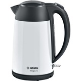 Bosch TWK3P421 bollitore elettrico 1,7 L 2400 W Nero, Bianco bianco/Nero, 1,7 L, 2400 W, Nero, Bianco, Acciaio inox, Indicatore del livello dell'acqua, Arresto di sicurezza contro il surriscaldamento