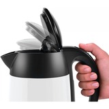 Bosch TWK3P421 bollitore elettrico 1,7 L 2400 W Nero, Bianco bianco/Nero, 1,7 L, 2400 W, Nero, Bianco, Acciaio inox, Indicatore del livello dell'acqua, Arresto di sicurezza contro il surriscaldamento