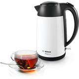 Bosch TWK3P421 bollitore elettrico 1,7 L 2400 W Nero, Bianco bianco/Nero, 1,7 L, 2400 W, Nero, Bianco, Acciaio inox, Indicatore del livello dell'acqua, Arresto di sicurezza contro il surriscaldamento
