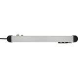Brennenstuhl Multipresa Premium-Protect-Line 6 vie, Ciabatta Nero/alluminio