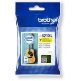 Brother LC421XLY cartuccia d'inchiostro 1 pz Originale Giallo Giallo, 1 pz, 500 pagine, Confezione singola