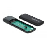 DeLOCK 42633 contenitore di unità di archiviazione Box esterno SSD Nero M.2, Disk enclosure Nero, Box esterno SSD, M.2, PCI Express, SATA, 10 Gbit/s, Collegamento del dispositivo USB, Nero