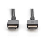 Digitus Cavo di collegamento DisplayPort 1.4 Premium, UHD 8K Nero/grigio