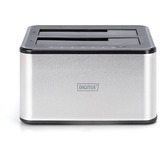 Digitus Docking station per HDD SATA doppio argento/Nero