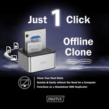 Digitus Docking station per HDD SATA doppio argento/Nero