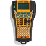 Dymo Rhino 6000+ Etichettatura industriale con custodia | Etichettatrice ricca di funzioni con connessione al PC, Stampa etichette ABC, Termica diretta, Cablato, Giallo