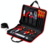 KNIPEX Borsa per attrezzi "Kompakt" Elektro, 14 pezzi, Set di strumenti Nero