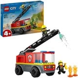 LEGO City 60463 Autopompa con Scala, Camion Giocattolo dei Pompieri con 2 Minifigure, Giochi Educativi per Bambini da 4 Anni, Giochi di costruzione Camion Giocattolo dei Pompieri con 2 Minifigure, Giochi Educativi per Bambini da 4 Anni, Set da costruzione, 4 anno/i, Plastica, 82 pz, 315 g