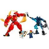LEGO NINJAGO 71808 Mech Elemento Fuoco di Kai, Giochi per Bambini di 7+ Anni con 2 Action Figure da Costruire e 4 Minifigure, Giochi di costruzione Giochi per Bambini di 7+ Anni con 2 Action Figure da Costruire e 4 Minifigure, Set da costruzione, 7 anno/i, Plastica, 322 pz, 484 g