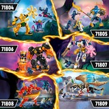 LEGO NINJAGO 71808 Mech Elemento Fuoco di Kai, Giochi per Bambini di 7+ Anni con 2 Action Figure da Costruire e 4 Minifigure, Giochi di costruzione Giochi per Bambini di 7+ Anni con 2 Action Figure da Costruire e 4 Minifigure, Set da costruzione, 7 anno/i, Plastica, 322 pz, 484 g