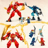 LEGO NINJAGO 71808 Mech Elemento Fuoco di Kai, Giochi per Bambini di 7+ Anni con 2 Action Figure da Costruire e 4 Minifigure, Giochi di costruzione Giochi per Bambini di 7+ Anni con 2 Action Figure da Costruire e 4 Minifigure, Set da costruzione, 7 anno/i, Plastica, 322 pz, 484 g