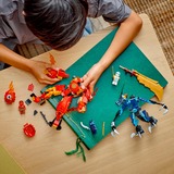 LEGO NINJAGO 71808 Mech Elemento Fuoco di Kai, Giochi per Bambini di 7+ Anni con 2 Action Figure da Costruire e 4 Minifigure, Giochi di costruzione Giochi per Bambini di 7+ Anni con 2 Action Figure da Costruire e 4 Minifigure, Set da costruzione, 7 anno/i, Plastica, 322 pz, 484 g