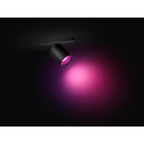 Philips Hue Faretto cilindrico Perifo, Lampada Nero, Philips Hue White and Color ambiance Faretto cilindrico Perifo, Faretto luminoso intelligente, Bluetooth/Zigbee, Nero, LED integrato, Metallo, Lampadina/e non sostituibile/i
