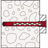 fischer Tassello a gambo lungo HybridPower 10x90 T K rosso/grigio