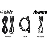 iiyama ProLite T5529AS-B1AG, Monitor LED Nero (opaco), Design chiosco, 138,7 cm (54.6"), LED, 3840 x 2160 Pixel, Wi-Fi, 24/7