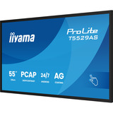 iiyama ProLite T5529AS-B1AG, Monitor LED Nero (opaco), Design chiosco, 138,7 cm (54.6"), LED, 3840 x 2160 Pixel, Wi-Fi, 24/7